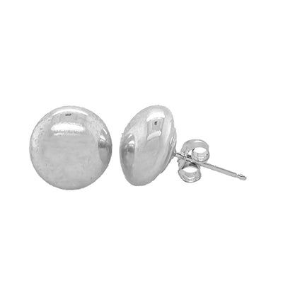 Silver 6Mm Flat Ball Studs