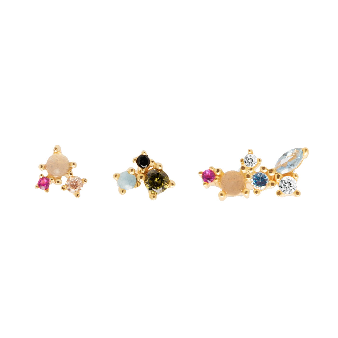 Pd Paola Set Of Three Stud Earrings