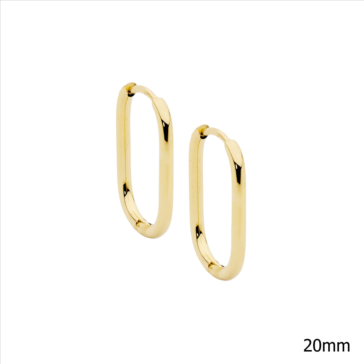 Ellani Sts Oval Hoop Earrings