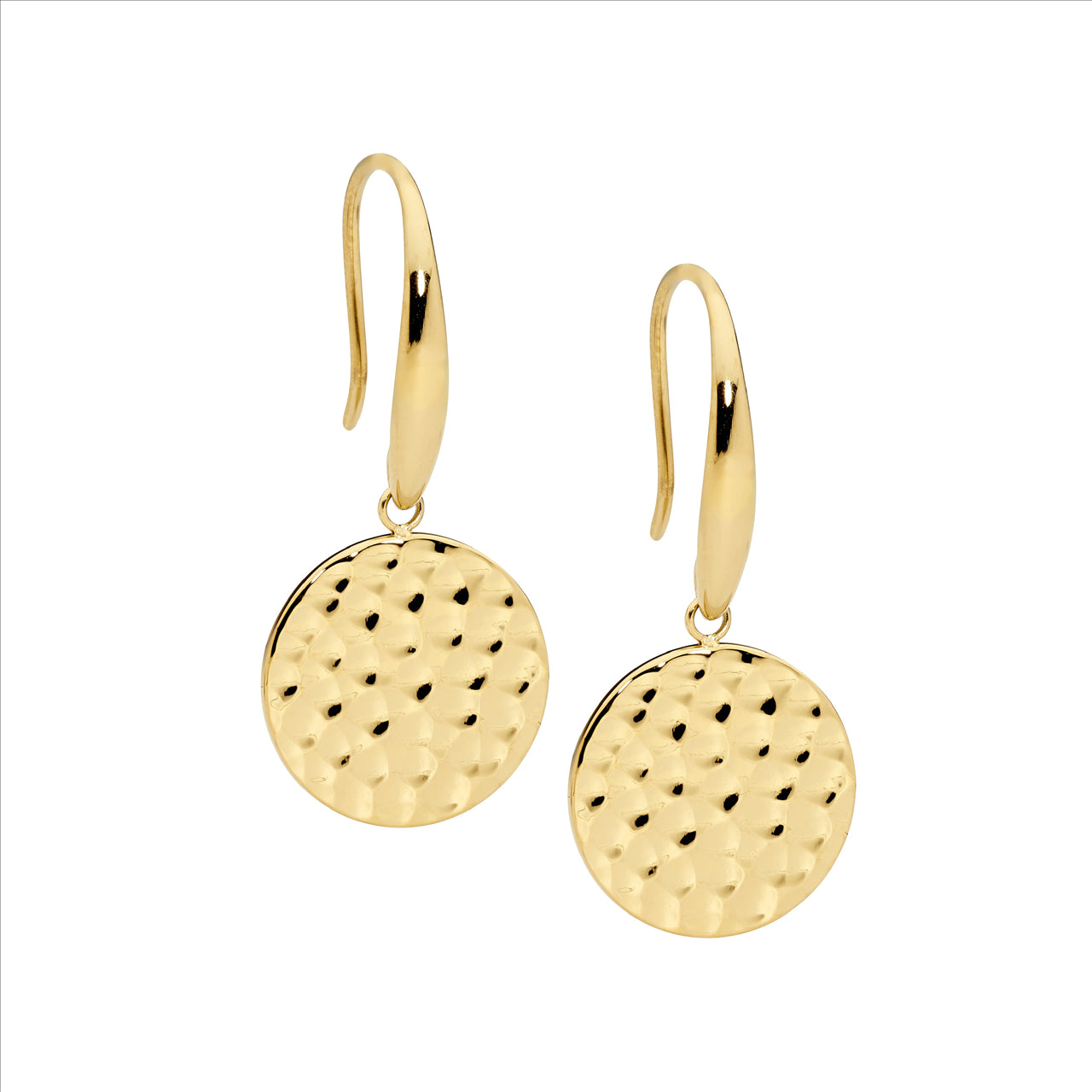 Ellani Gold Plated 20Mm Disc Hooks
