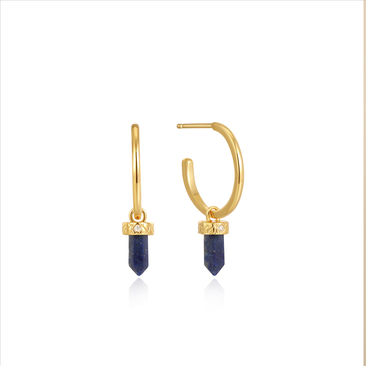 Ania Haie Lapis Hoop Stud Errings