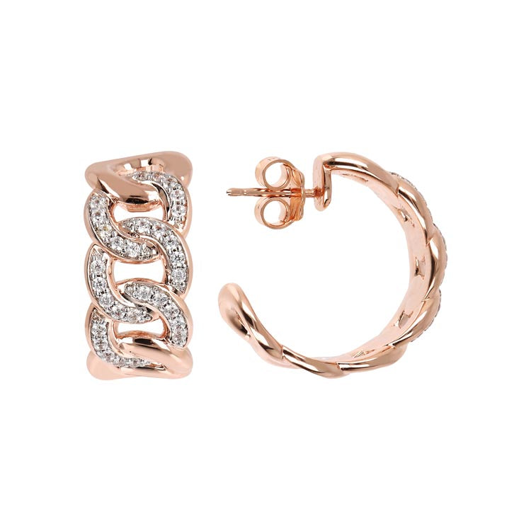 Bronzallure Gold Plated Cubic Zirconia Studs