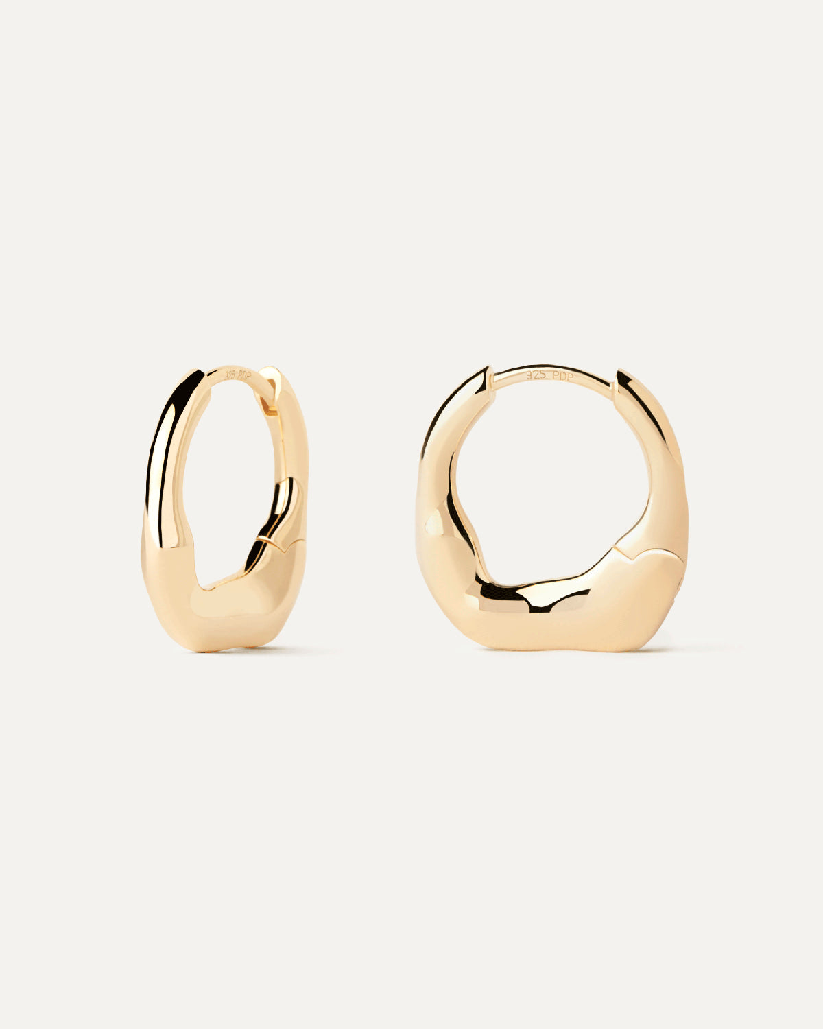 Pdpaola Mini Magma Hoop Earrings 18Ct Yg Plated