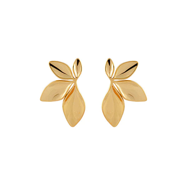 Zahar Jenny Earrings Stainless Steel 18Ct Ygp
