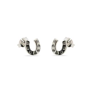 McJ Studs S/S & Cz Horse Shoe