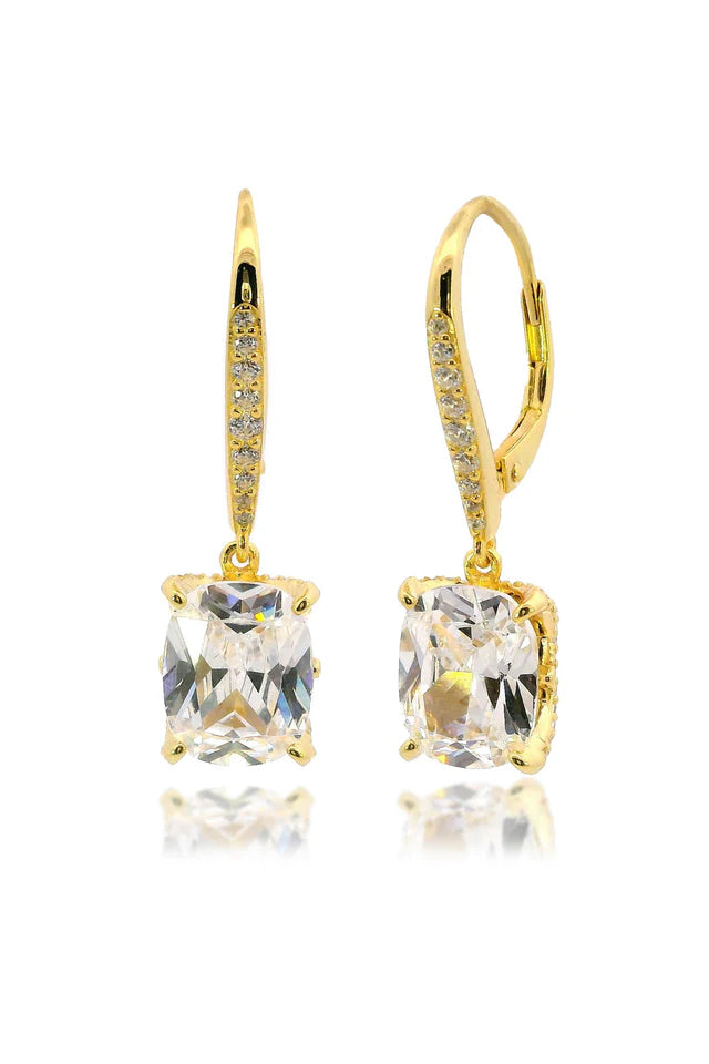 Sydney Soiree Elanie Cushion Cut Drop Earrings Ygp