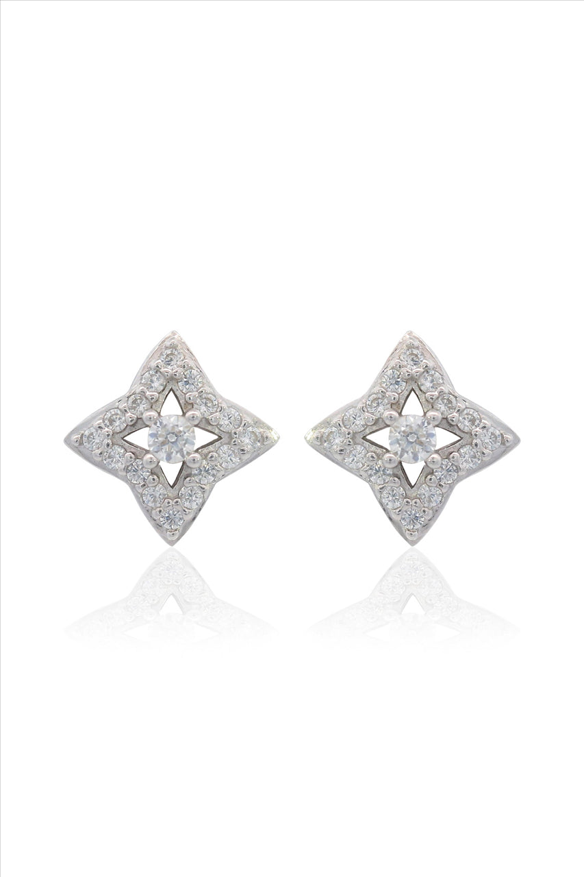 Georgini Midnight Velvet Fairwater Petite Earrings Silver