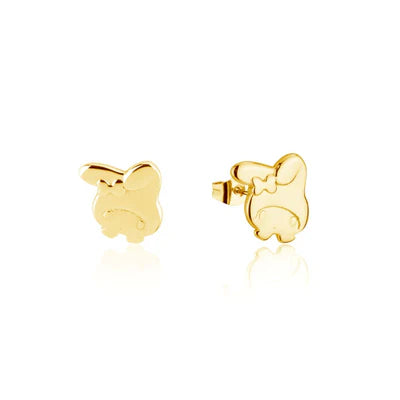 Sterling Silver 925 Yellow Gold Plated My Melody Stud