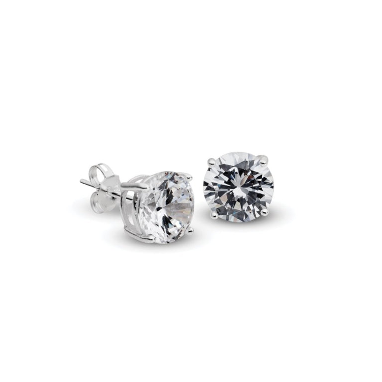 Sterling Silver Claw Set Round Studs 4mm
