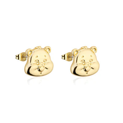 Disney Couture Yellow gold plated Care Bear Face Studs