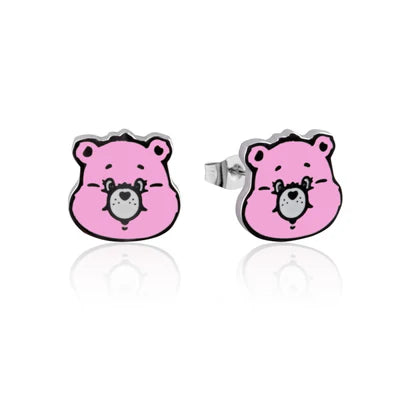 Disney Couture Cheer Bear -Pink Studs