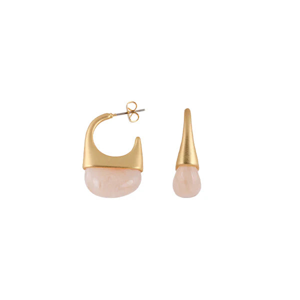 Zahar GOLD PLATED Poppy Earrings Pink
