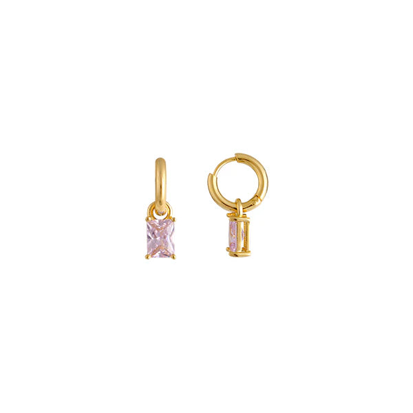 Zahar GOLD PLATED Tiana Earrings Pink