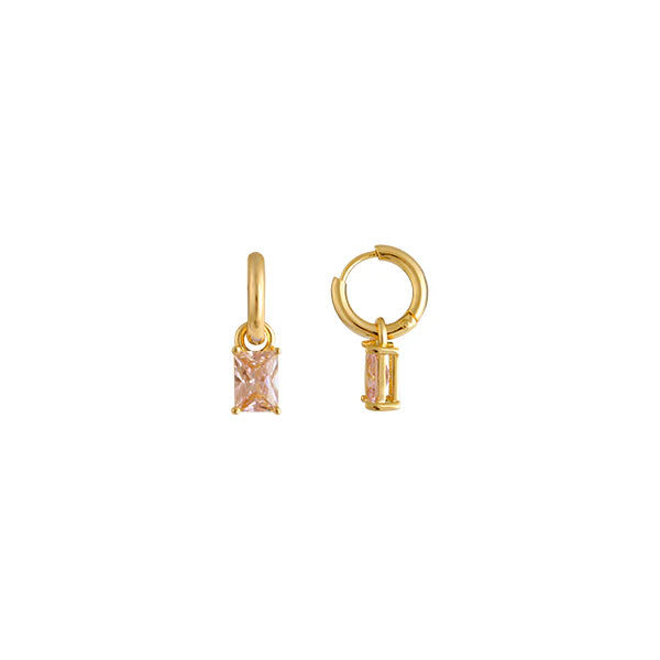 Zahar GOLD PLATED Tiana Earrings Champagne