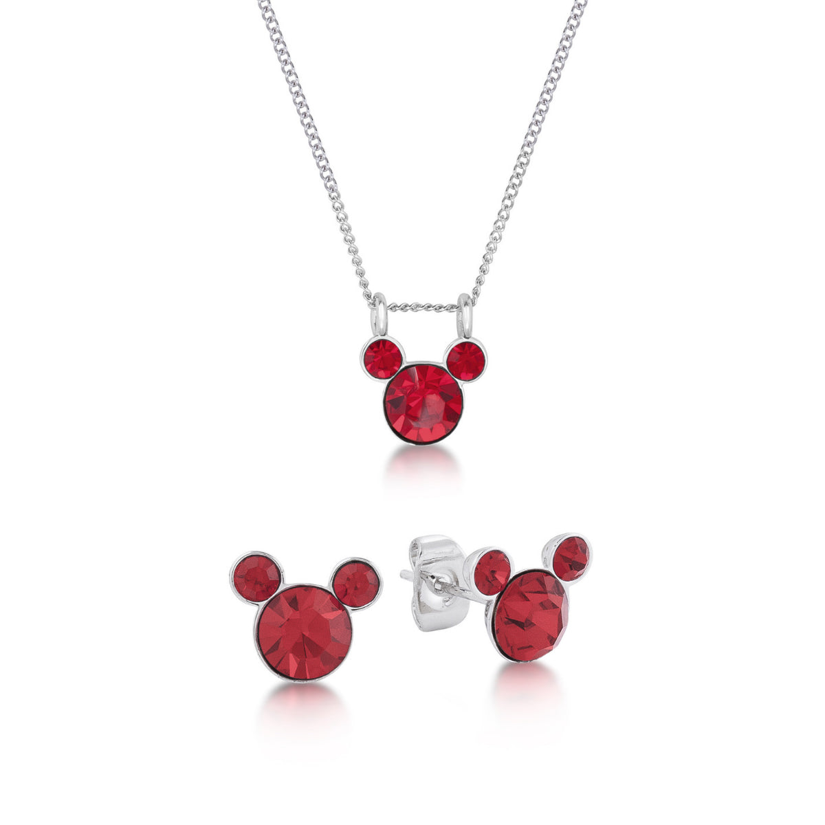 Mickey July Birthstone Necklace