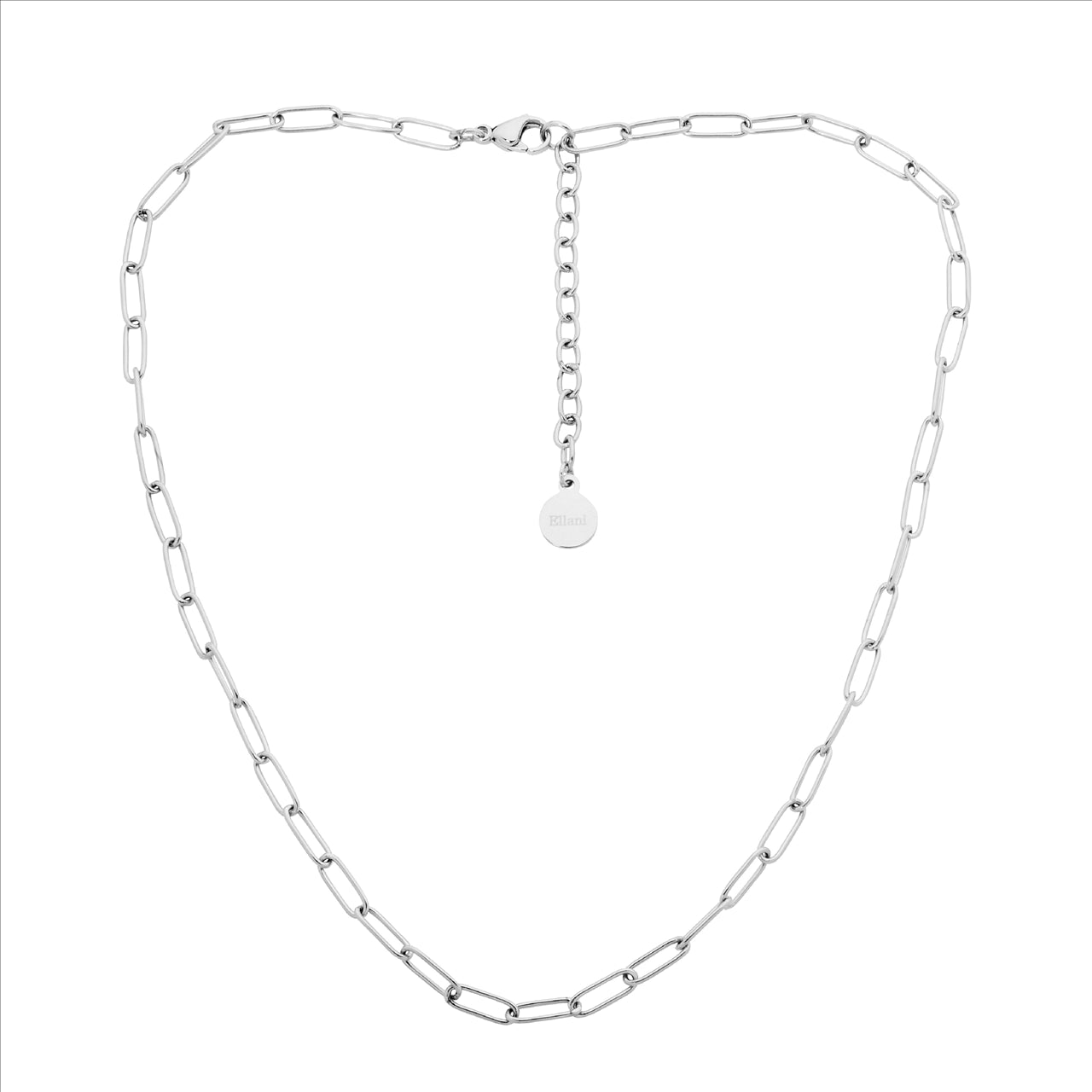 Stainless Steel Paperclip Chain 40Cm+5Cm Extention