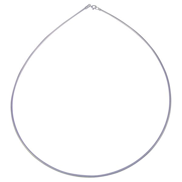 Sterling Silver 2Mm 40Cm Omega Chain