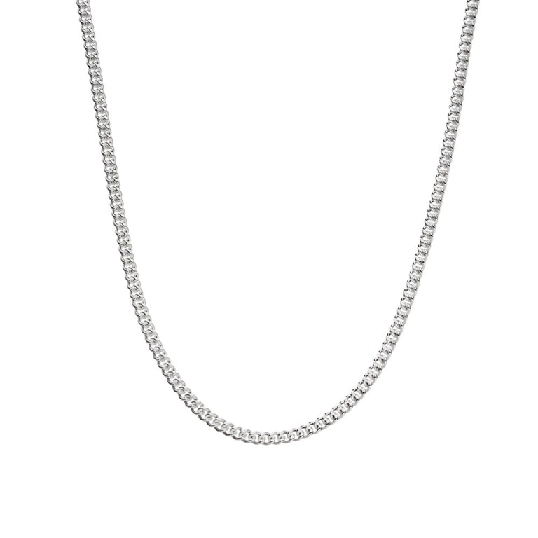 Sterling Silver Curb Chain 55Cm
