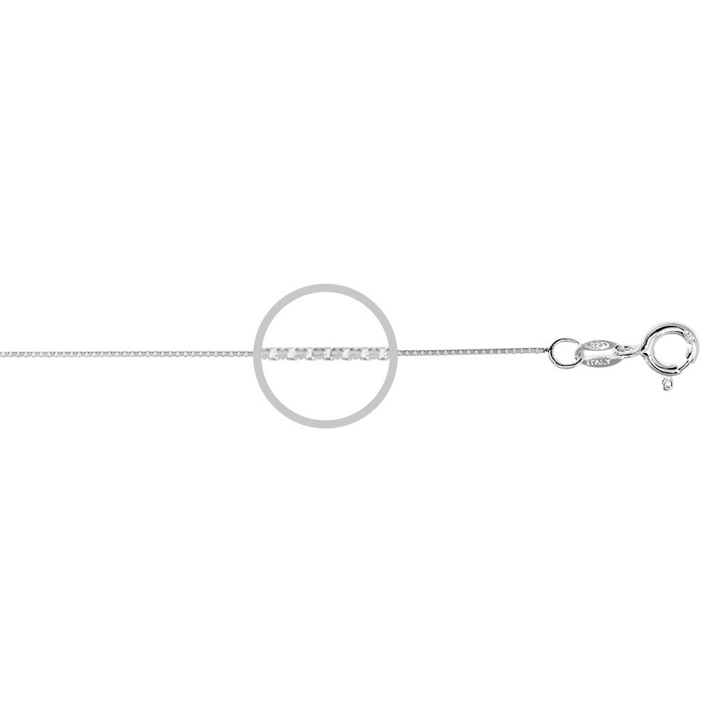 Sterling Silver Box Chain 45 Cm