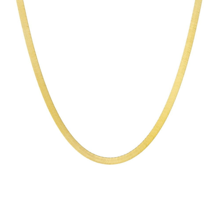 Sterling Silver Gold Plated Herrinbone Chain