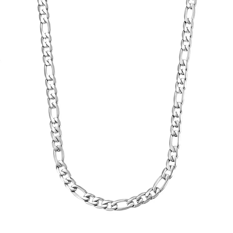 Blaze Stainless Steel Figaro Link Chain 55Cm