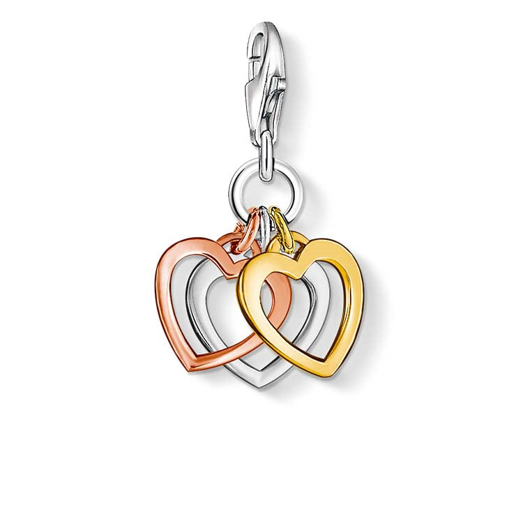 C/CLUB TRI HEARTS CHARM