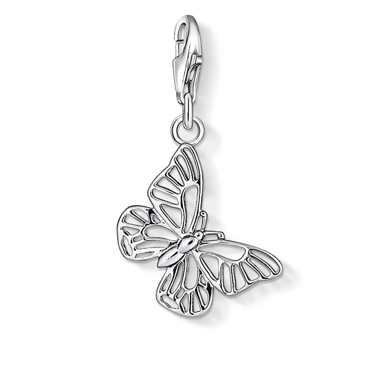 C/Club Silver Butterfly Charm
