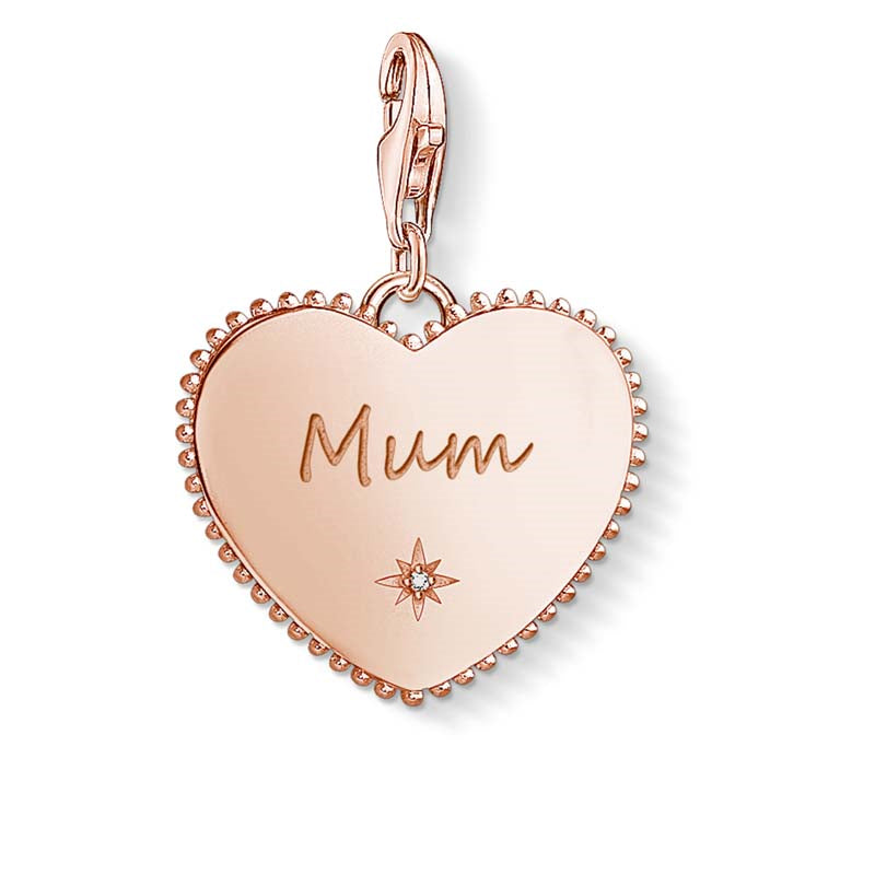 Thomas Sabo Gold Plated Mum Charm