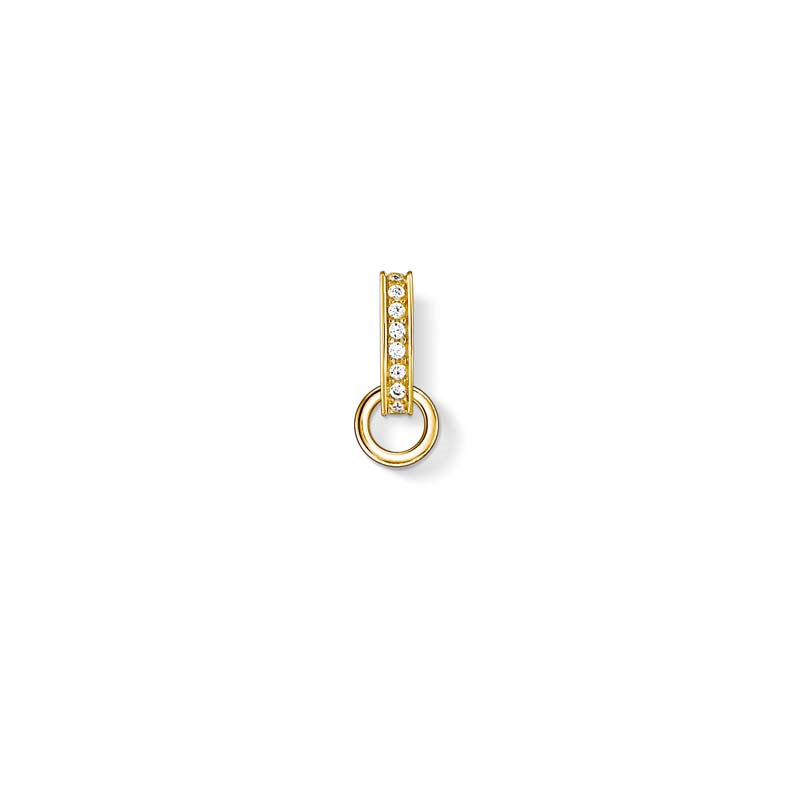 Thomas Sabo Gold Plated Cubic Zirconia Charm Carrier