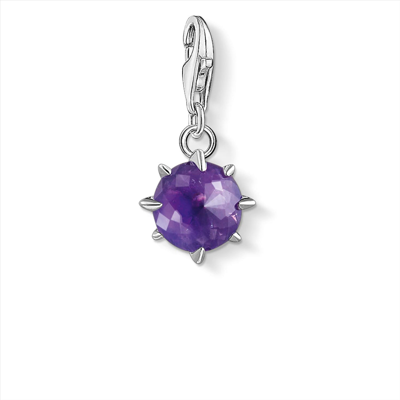 Thomas Sabo February Amethyst Silver Charm