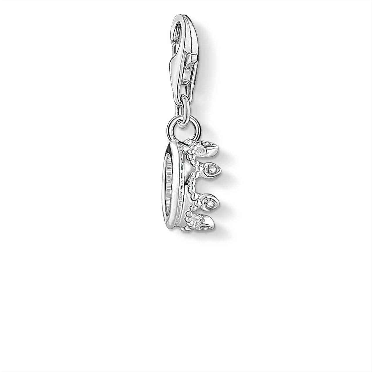 Thomas Sabo Silver Cubic Zirconia Crown Charm