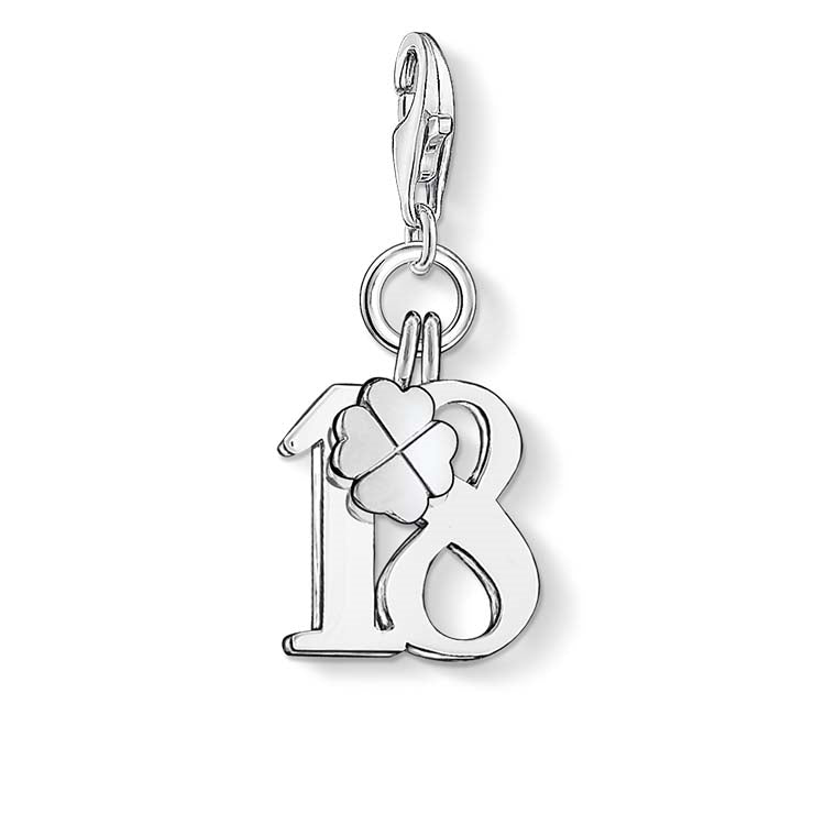 Thomas Sabo Silver Lucky 18 Charm