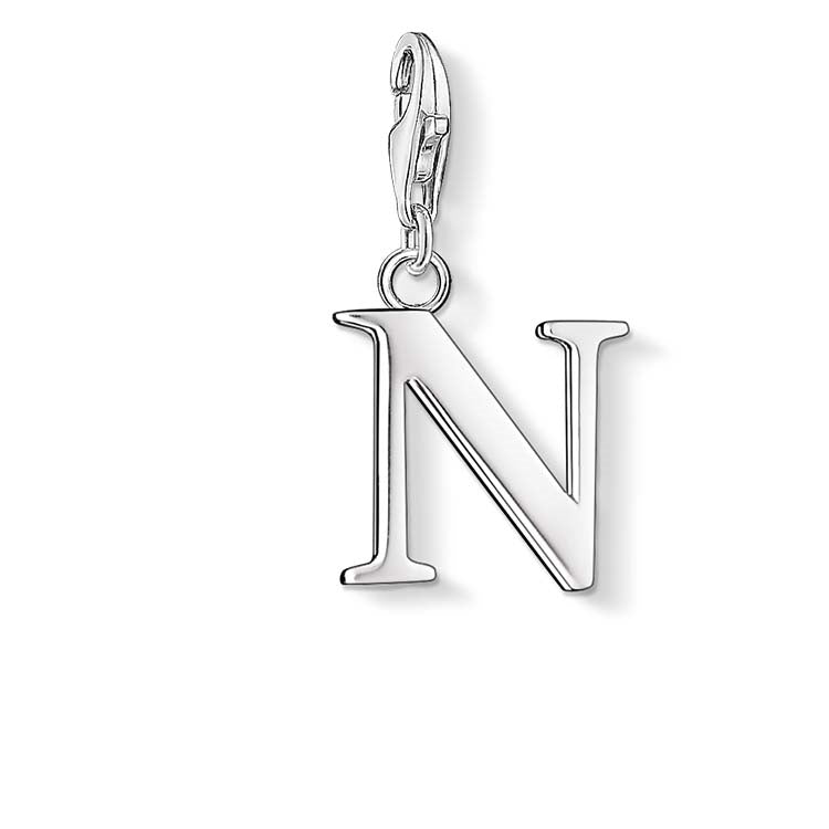 Thomas Sabo Silver Letter N Charm