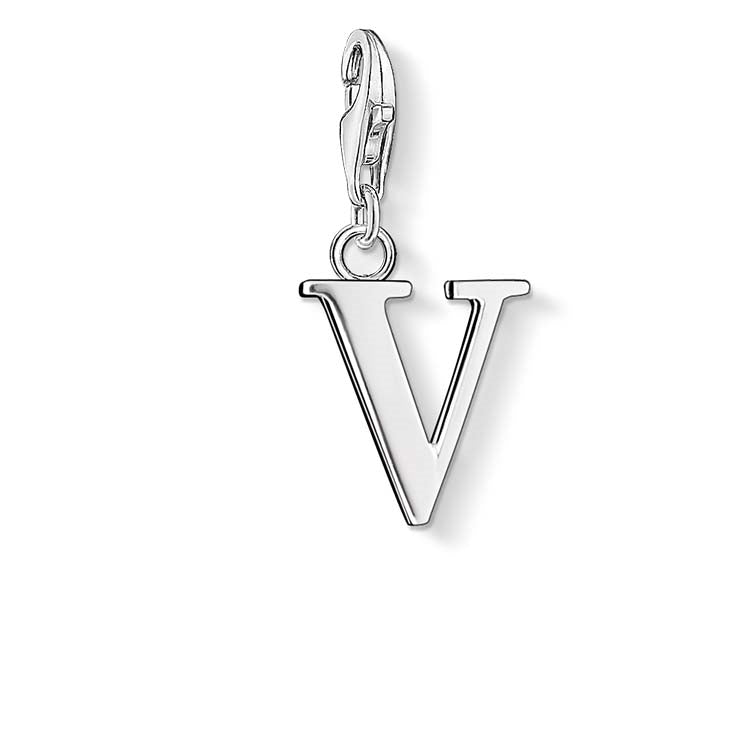 Thomas Sabo Silver Letter V Charm