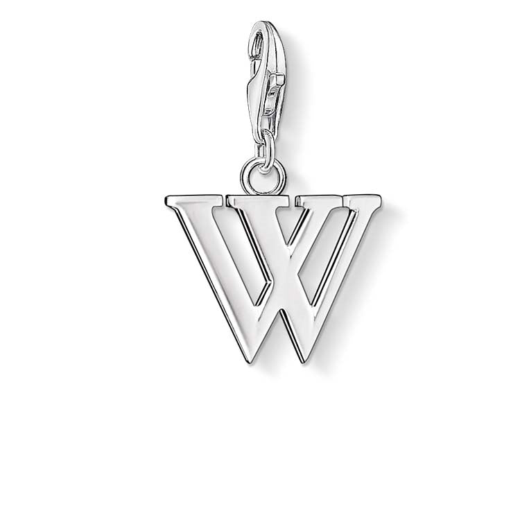 Thomas Sabo Silver Letter W Charm