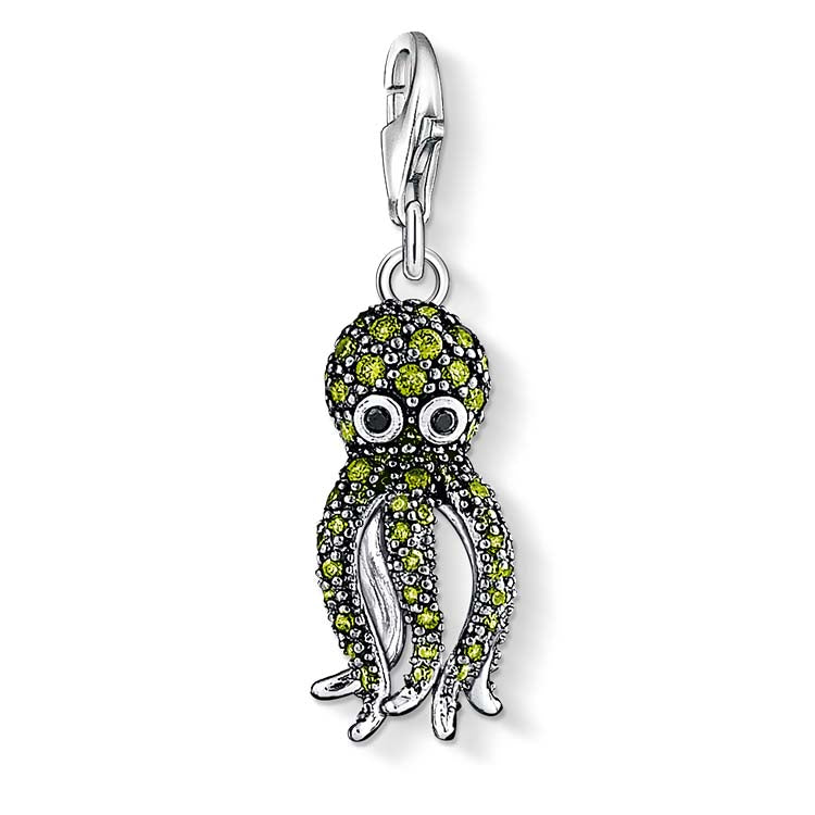 Thomas Sabo Silver Cubic Zirconia Octopus Charm