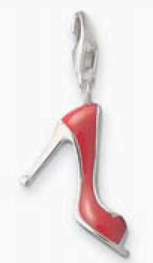 Thomas Sabo Silver Red Enamel Pumps Charm