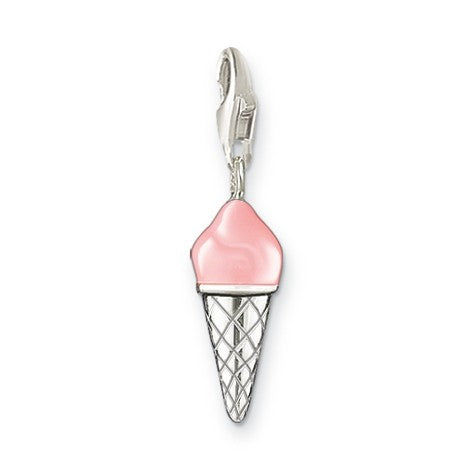 Thomas Sabo Silver Pink Enamel Ice Cream Charm