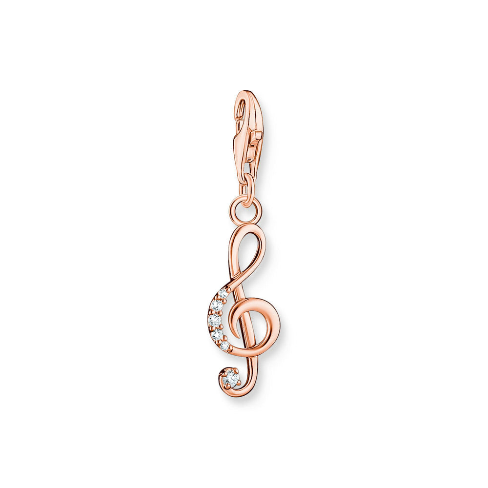 Thomas Sabo Gold Plated Treble Clef Charm