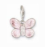 Thomas Sabo Pink Butterfly Charm