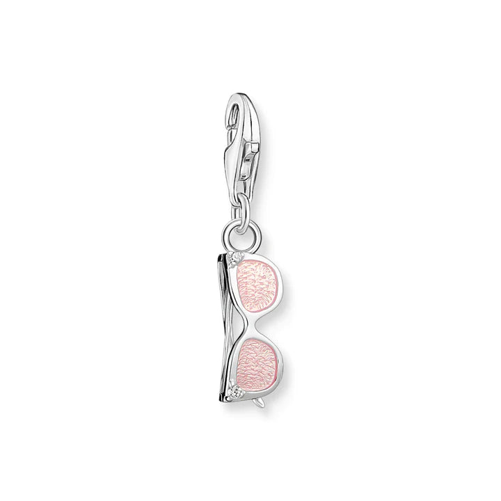 Thomas Sabo Charm Club Charmista Pink Enamel Sunglasses Charm