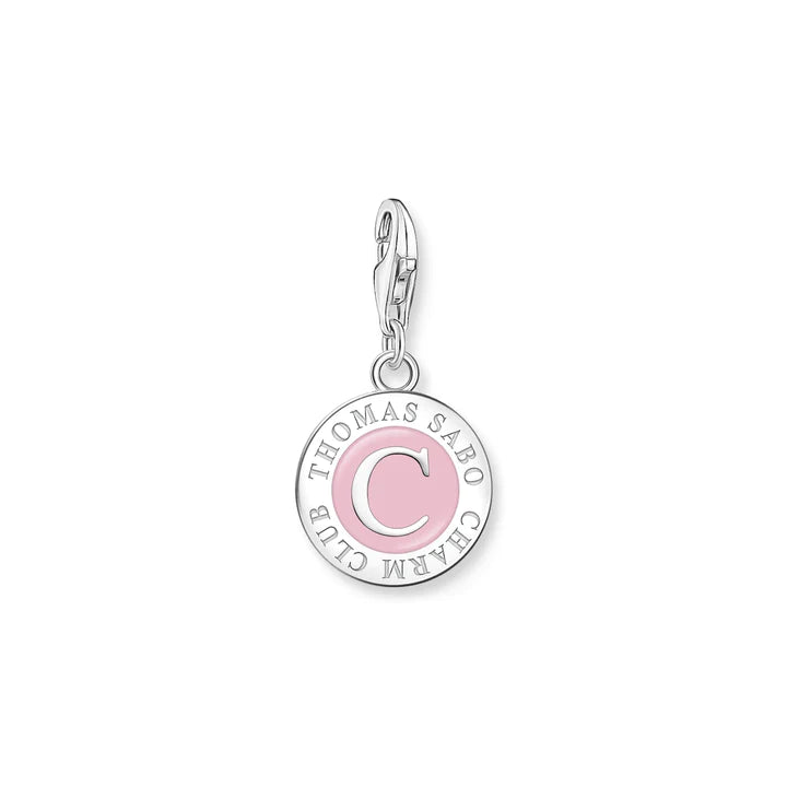 Thomas Sabo Charm Club Sterling Silver Charmista Pink Member Coin