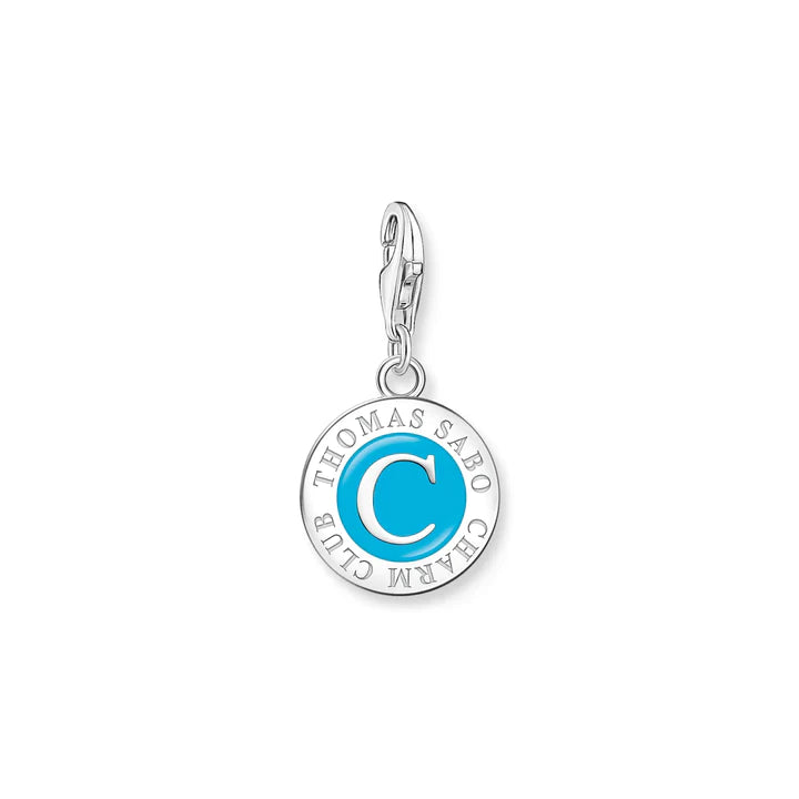 Thomas Sabo Charm Club Sterling Silver Charmista Blue Member Coin