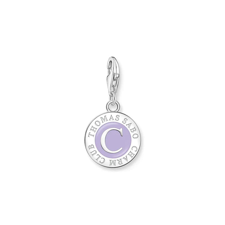 Thomas Sabo Sterling Silver Charmista Purple Member Coin