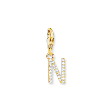 Thomas Sabo Charm Club Charmista Letter 'N' Ygp Cz