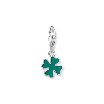 Thomas Sabo Charm Club Charmista Green Enamel Clover Sterling Silver & Enamel Charm