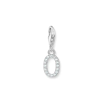 Thomas Sabo Charm Club Sterling Silver Cubic Zirconia Charmista Letter 'O'
