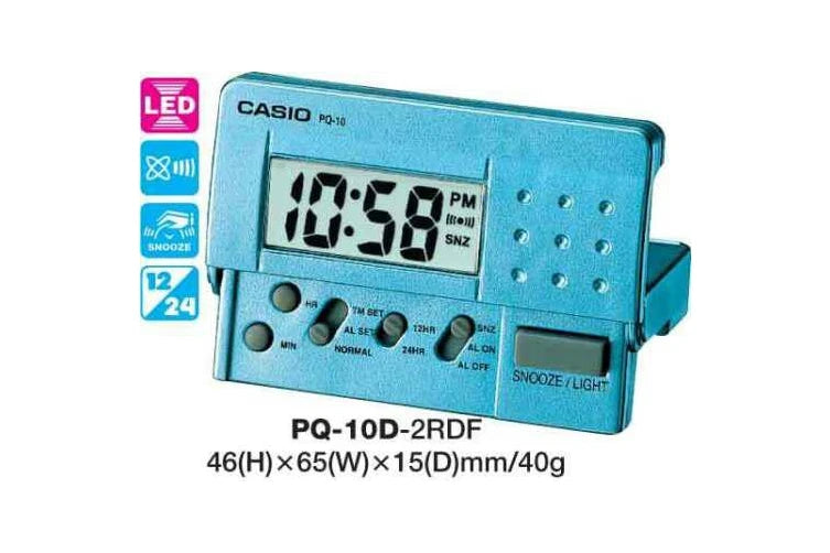 Casio Alarm Clock Beeper Sound Alm Wh, Blue Case