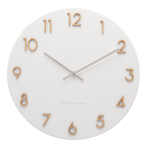 Katelyn Wall Clock 60cm Metal White