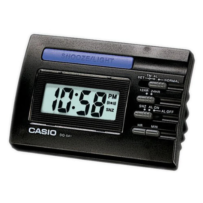 Casio Desktop Digital Clock Blk Alarm